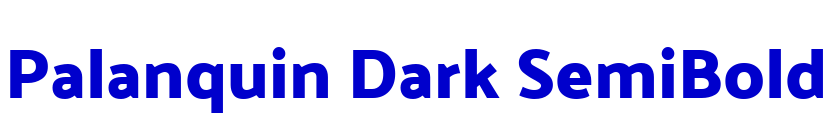 Palanquin Dark SemiBold लिपि